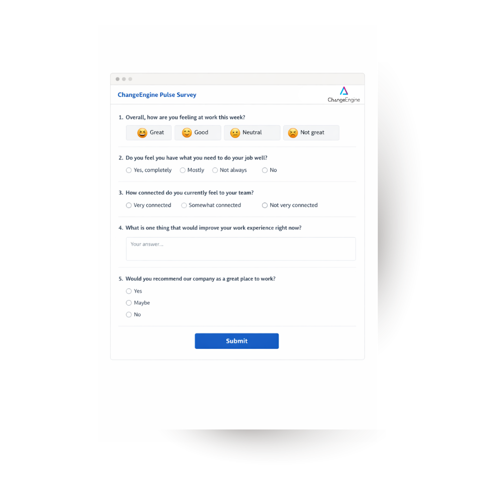 ChangeEngine Pulse Survey